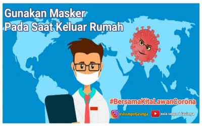 Gunakan Masker, Untuk Memutus Rantai Penularan Covid19